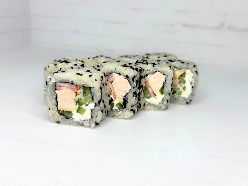 Курица с беконом